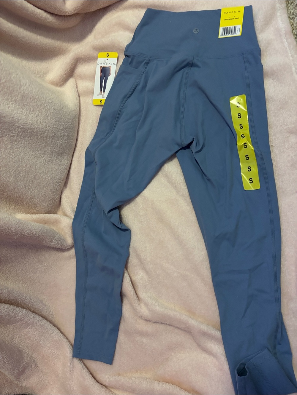 Danskin Kids High-Waist Leggings - Slate Blue - Picture 2 of 2
